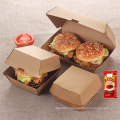 Disposable Packaging Kraft fast food Takeaway Paper Box